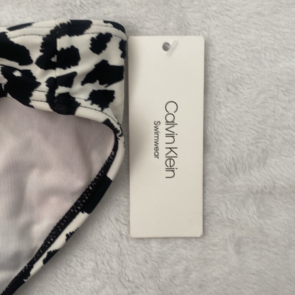 Calvin Klein Black and White Leopard Print Bikini - Picture 13 of 13